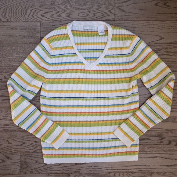 lizgolf / striped knit top - Picture 2 of 9